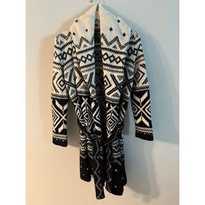 Lauren Ralph Lauren Lambswool Shawl Collar Duster Cardigan Size Medium